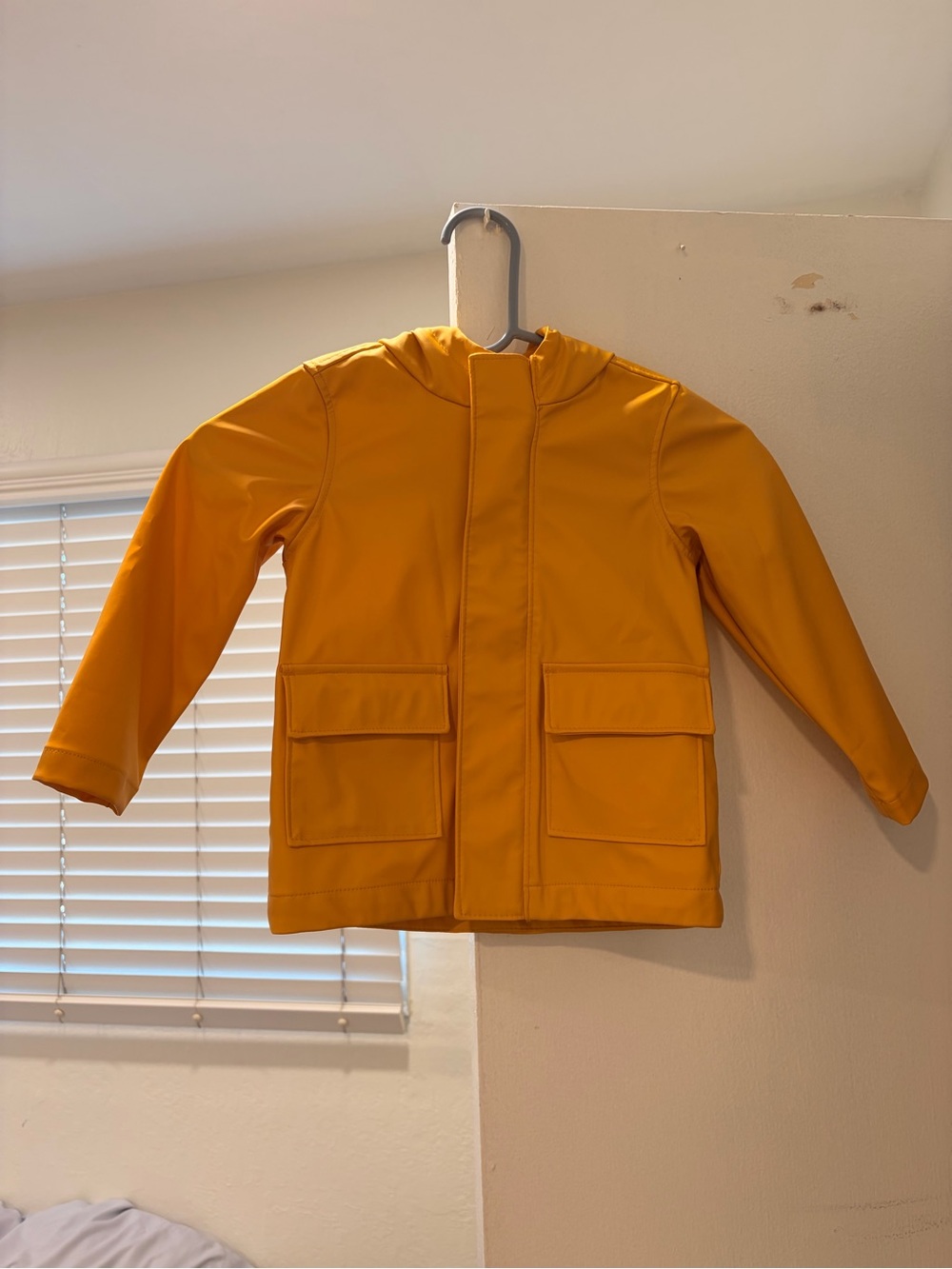 Old Navy Kids Waterproof Yellow Hooded Raincoat 3T